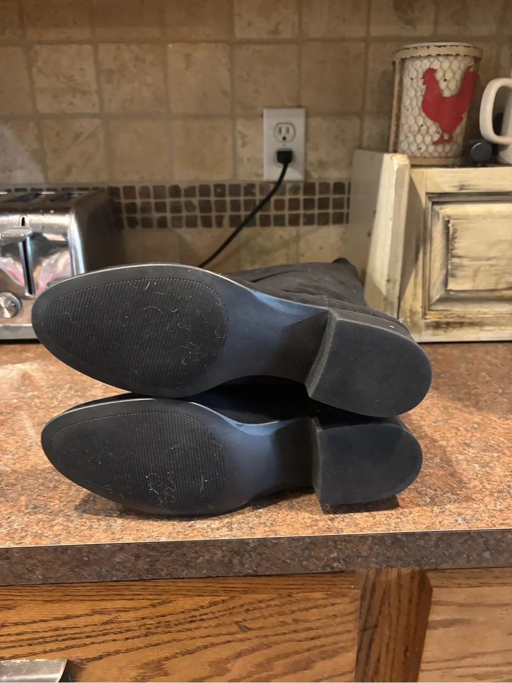 Madden Girl Black Suede Boots